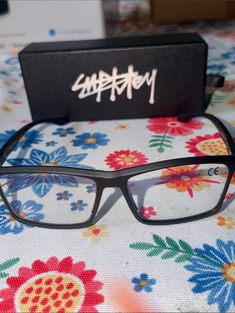 Sadstrey Black Rectangular Eyeglasses